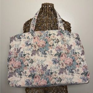 VTG Victoria's Secret Pastel Floral Tote